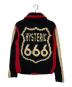 Hysteric Glamour (ヒステリックグラマー) カウチンニットカーディガン ブラック×レッド サイズ:F：10000円