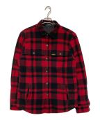 POLO RALPH LAURENポロ・ラルフローレン）の古着「チェックフリースジャケット」｜レッド