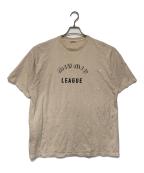 MIU MIUミュウミュウ）の古着「ラインストーンTシャツ」｜ベージュ