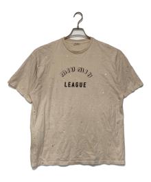 MIU MIU（ミュウミュウ）の古着「ラインストーンTシャツ」｜ベージュ