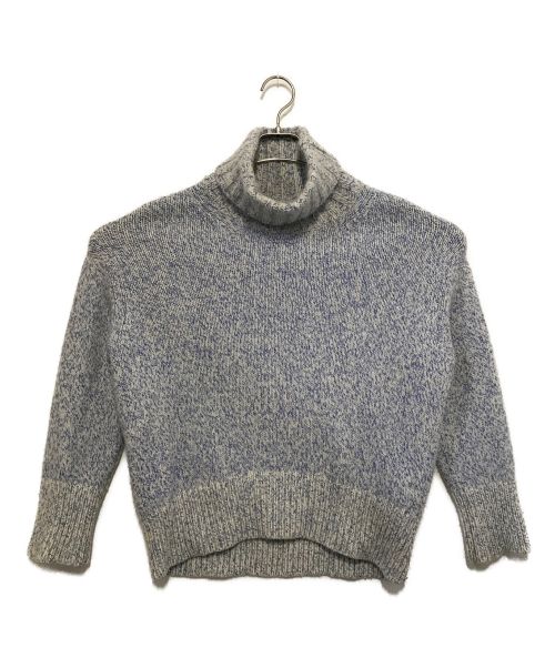 GALERIE VIE（ギャルリーヴィー）GALERIE VIE (ギャルリーヴィー) タートルネック プルオーバー ニット セーター スカイブルー サイズ:Sの古着・服飾アイテム