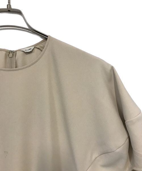 CLANE（クラネ）CLANE (クラネ) LANTERN SLEEVE FLARE ONE PIECE ベージュ サイズ:2の古着・服飾アイテム