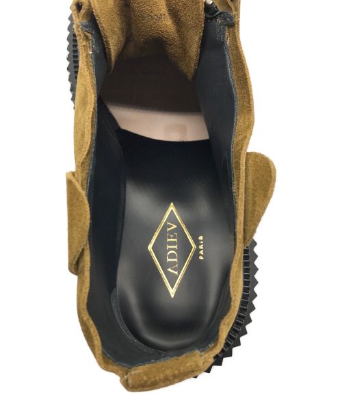 ADIEV（アデュー）ADIEV (アデュー) ジップアップスウェードシューズ ブラウン サイズ:41の古着・服飾アイテム