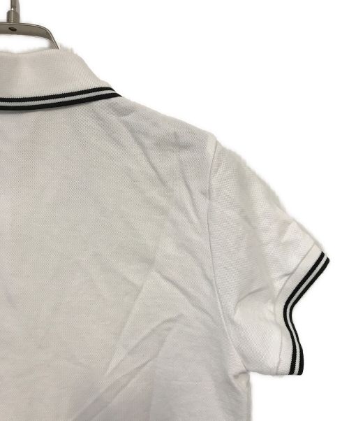 MONCLER（モンクレール）MONCLER (モンクレール) MAGLIA POLO MANICA CORTA ポロシャツ ホワイト サイズ:Mの古着・服飾アイテム