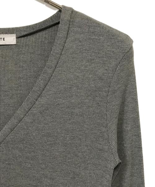 AKTE（アクテ）AKTE (アクテ) ロングカーディガン グレー サイズ:Fの古着・服飾アイテム