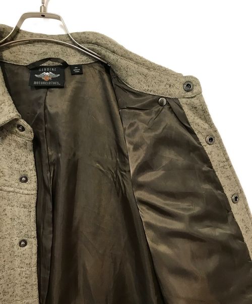 HARLEY-DAVIDSON（ハーレーダビッドソン）HARLEY-DAVIDSON (ハーレーダビッドソン) キルトシャツジャケット グレー サイズ:2XLの古着・服飾アイテム