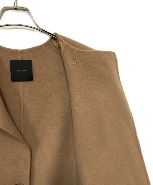 Spick and Span（スピック＆スパン）Spick and Span (スピックアンドスパン) SUPER110S ダブルビーバー ストールセットコート ブラウン サイズ:36の古着・服飾アイテム