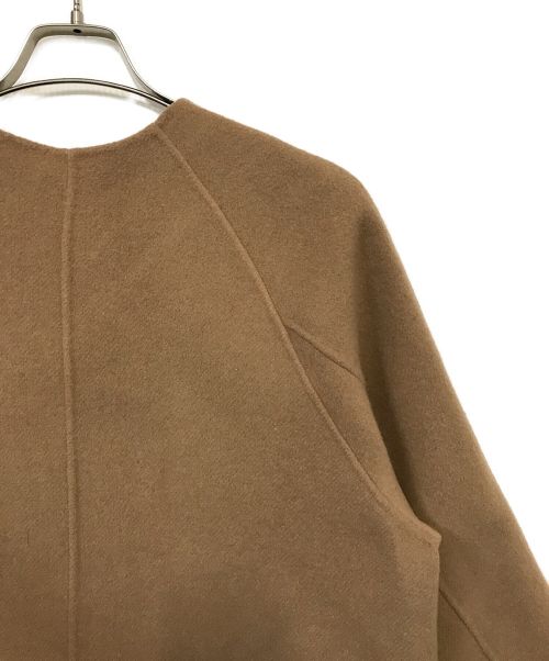 Spick and Span（スピック＆スパン）Spick and Span (スピックアンドスパン) SUPER110S ダブルビーバー ストールセットコート ブラウン サイズ:36の古着・服飾アイテム
