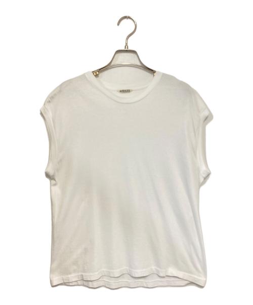 AURALEE（オーラリー）AURALEE (オーラリー) SEAMLESS CREW NECK SLEEVELESS / シームレスノースリーブカットソー ホワイト サイズ:1の古着・服飾アイテム
