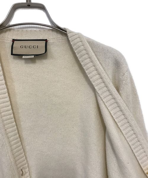 GUCCI（グッチ）GUCCI (グッチ) カシミヤカーディガン ベージュ サイズ:Sの古着・服飾アイテム