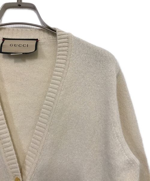 GUCCI（グッチ）GUCCI (グッチ) カシミヤカーディガン ベージュ サイズ:Sの古着・服飾アイテム