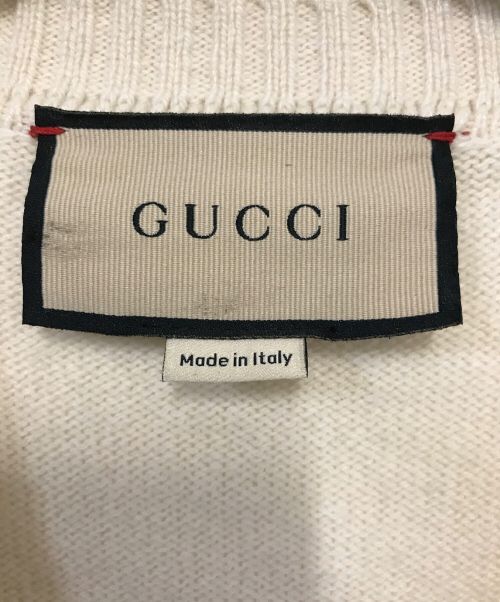 GUCCI（グッチ）GUCCI (グッチ) カシミヤカーディガン ベージュ サイズ:Sの古着・服飾アイテム
