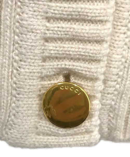 GUCCI（グッチ）GUCCI (グッチ) カシミヤカーディガン ベージュ サイズ:Sの古着・服飾アイテム