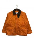 KEBOZケボズ）の古着「QUILTING JACKET/キルティング ジャケット」｜オレンジ