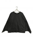 CLANEクラネ）の古着「CARD BOARD BACK FRILL TOPS」｜グレー