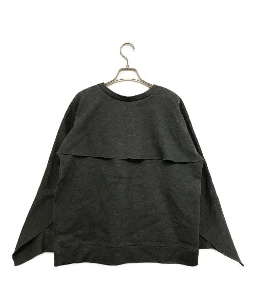 CLANE（クラネ）CLANE (クラネ) CARD BOARD BACK FRILL TOPS グレー サイズ:1の古着・服飾アイテム