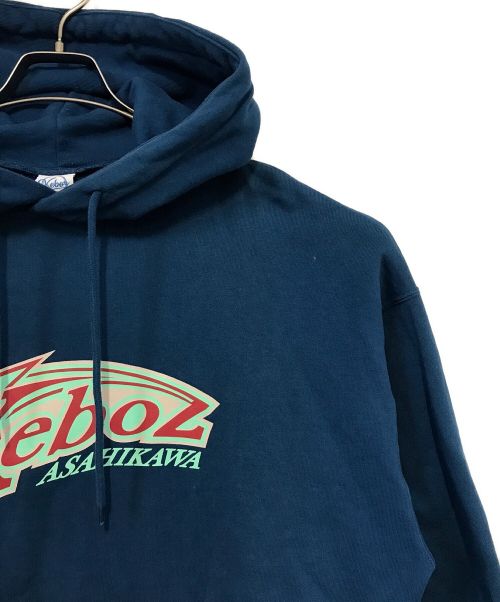 KEBOZ（ケボズ）KEBOZ (ケボズ) SHS SWEAT HOODIE ブルー サイズ:Ⅼの古着・服飾アイテム