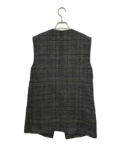 PHOTOCOPIEU（フォトコピュー）PHOTOCOPIEU (フォトコピュー) LONG GILET/ロング ジレ ネイビー サイズ:TUの古着・服飾アイテム