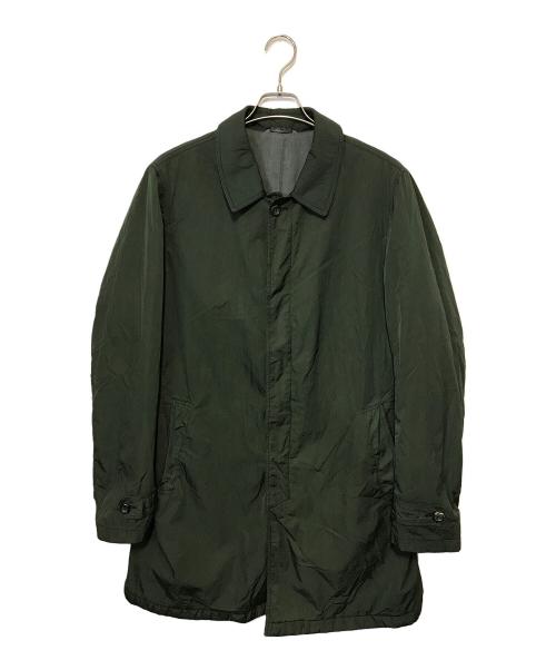 HEVO（イーヴォ）Hevo (イーヴォ) 後染めナイロンコート グリーン サイズ:不明の古着・服飾アイテム