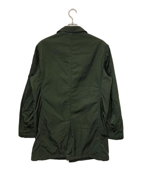 HEVO（イーヴォ）Hevo (イーヴォ) 後染めナイロンコート グリーン サイズ:不明の古着・服飾アイテム