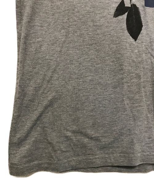 Christian Dior（クリスチャン ディオール）Christian Dior (クリスチャン ディオール) Rose Print Tee / ローズ プリント Tシャツ グレー サイズ:XXSの古着・服飾アイテム