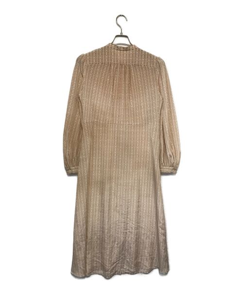 ROPE（ロペ）ROPE (ロペ) モノグラムプリントワンピース ベージュ サイズ:Ｆの古着・服飾アイテム