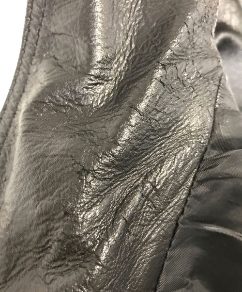 stooge&co（ストゥージ＆コー）stooge&co (ストゥージ＆コー) シングルライダースジャケット ブラック サイズ:Sの古着・服飾アイテム