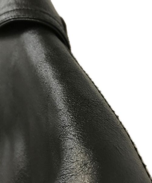 stooge&co（ストゥージ＆コー）stooge&co (ストゥージ＆コー) シングルライダースジャケット ブラック サイズ:Sの古着・服飾アイテム