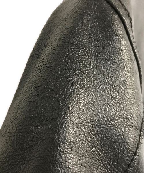 stooge&co（ストゥージ＆コー）stooge&co (ストゥージ＆コー) シングルライダースジャケット ブラック サイズ:Sの古着・服飾アイテム