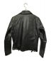 stooge&co (ストゥージ＆コー) シングルライダースジャケット ブラック サイズ:S：4000円