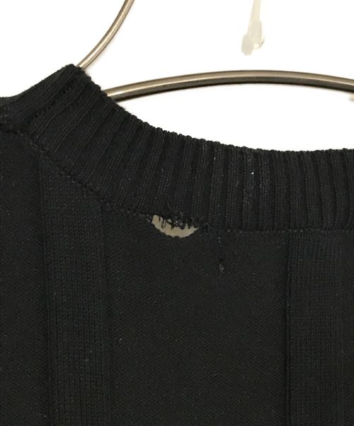 CINOH（チノ）CINOH (チノ) STUDIOUS別注ノースリーブニットドレス ブラック サイズ:36の古着・服飾アイテム