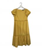 M'S GRACYエムズグレイシー）の古着「ハート刺繍ワンピース」｜イエロー