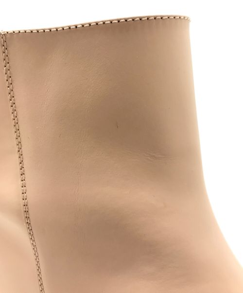 GIA BORGHINI（ジア・ボルギーニ）GIA BORGHINI (ジア・ボルギーニ) アンクルハイブーツ ベージュ サイズ:36の古着・服飾アイテム