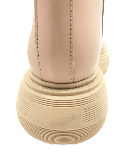 GIA BORGHINI（ジア・ボルギーニ）GIA BORGHINI (ジア・ボルギーニ) アンクルハイブーツ ベージュ サイズ:36の古着・服飾アイテム