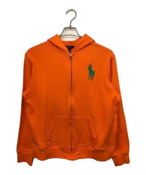 POLO RALPH LAUREN（ポロ・ラルフローレン）POLO RALPH LAUREN (ポロ・ラルフローレン) ジップパーカー オレンジ サイズ:XLの古着・服飾アイテム