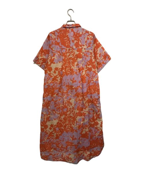 ne quittez pas（ヌキテパ）ne quittez pas (ヌキテパ) シャツワンピース パープル×オレンジ サイズ:表記無しの古着・服飾アイテム