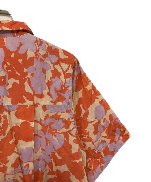 ne quittez pas（ヌキテパ）ne quittez pas (ヌキテパ) シャツワンピース パープル×オレンジ サイズ:表記無しの古着・服飾アイテム