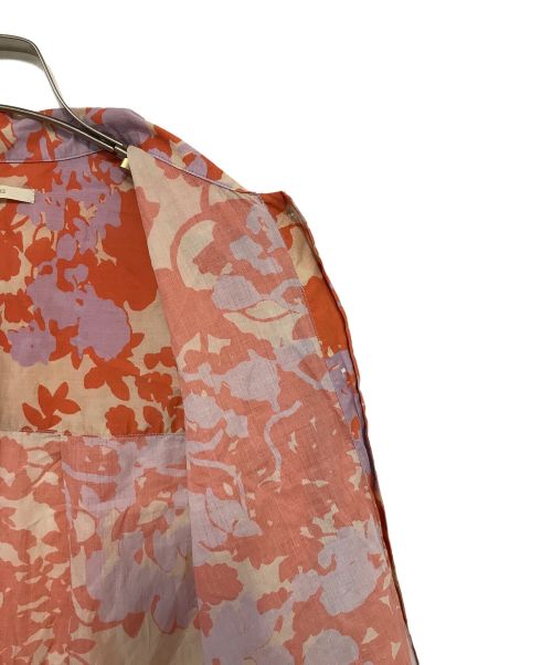 ne quittez pas（ヌキテパ）ne quittez pas (ヌキテパ) シャツワンピース パープル×オレンジ サイズ:表記無しの古着・服飾アイテム