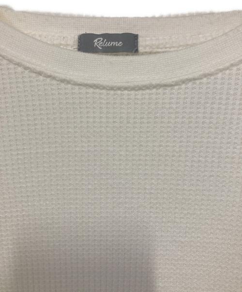JOURNAL STANDARD relume（ジャーナルスタンダード レリューム）JOURNAL STANDARD relume (ジャーナルスタンダード レリューム) サーマルカットソー ホワイト サイズ:Ｍの古着・服飾アイテム