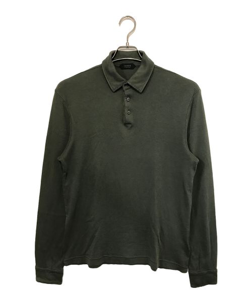 Zanone（ザノーネ）Zanone (ザノーネ) 長袖ポロシャツ グリーン サイズ:50の古着・服飾アイテム