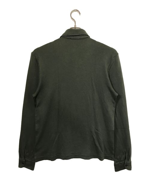 Zanone（ザノーネ）Zanone (ザノーネ) 長袖ポロシャツ グリーン サイズ:50の古着・服飾アイテム