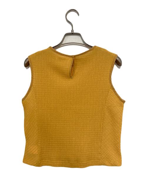 MACPHEE（マカフィー）MACPHEE (マカフィー) ポリエステルコットン ノースリーブプルオーバー イエロー サイズ:Sの古着・服飾アイテム