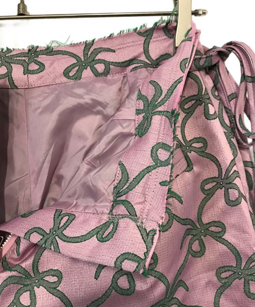 MUSUBORE（ムスボレ）MUSUBORE (ムスボレ) ワイドパンツ ピンクの古着・服飾アイテム