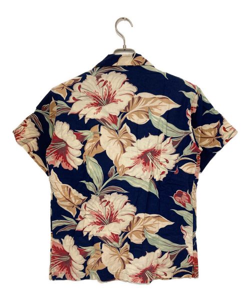 RALPH LAUREN COUNTRY（ラルフローレンカントリー）RALPH LAUREN COUNTRY (ラルフローレンカントリー) アロハシャツ ネイビー サイズ:7の古着・服飾アイテム