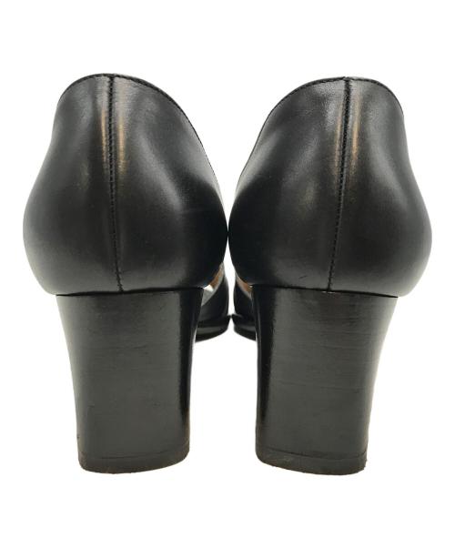 HERMES（エルメス）HERMES (エルメス) クロアヒールサンダル ブラック サイズ:36の古着・服飾アイテム