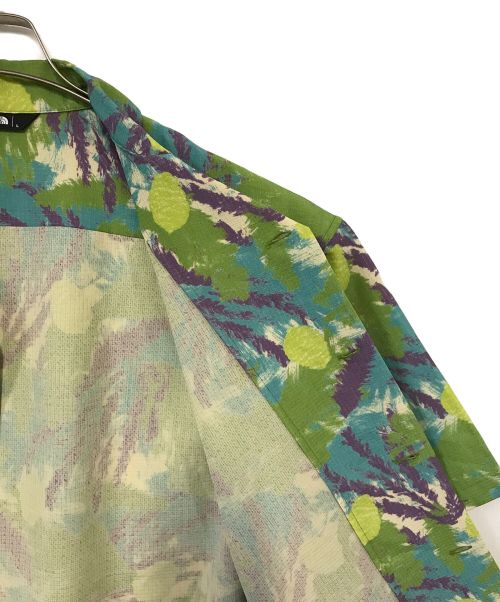 THE NORTH FACE（ザ ノース フェイス）THE NORTH FACE (ザ ノース フェイス) ショートスリーブアロハベントシャツ グリーン サイズ:Ⅼの古着・服飾アイテム