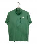 THE NORTH FACEザ ノース フェイス）の古着「ショートスリーブフラッシュドライスリーディージップアップ」｜グリーン