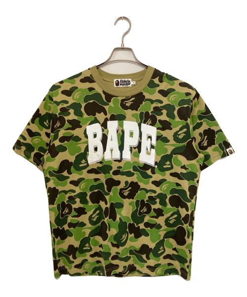 A BATHING APE（ア ベイシング エイプ）A BATHING APE (ア ベイシング エイプ) ABC CAMO RELAXED FIT BAPE LOGO TEE カーキ サイズ:Mの古着・服飾アイテム