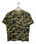 A BATHING APEア ベイシング エイプ）の古着「A Bathing Ape 1St Camo 1 Point Tee」｜カーキ