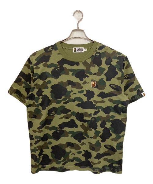 A BATHING APE（ア ベイシング エイプ）A BATHING APE (ア ベイシング エイプ) A Bathing Ape 1St Camo 1 Point Tee カーキ サイズ:Mの古着・服飾アイテム